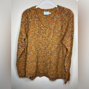 womens multicolor thread sweater!
